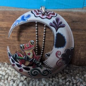 Colorful Frog Pendant Necklace